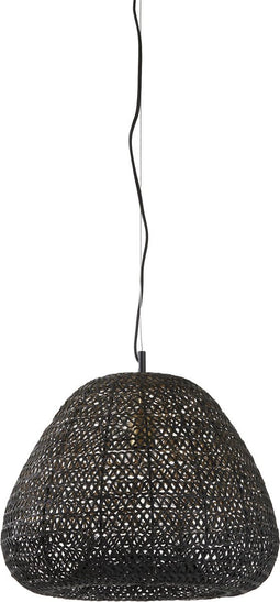 Light & Living Hanglamp Finou - Zwart - Ø42cm - Modern - Hanglampen Eetkamer, Slaapkamer, Woonkamer