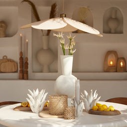 Light & Living Hanglamp Fyano - Zand - Ø79cm - Modern - Hanglampen Eetkamer, Slaapkamer, Woonkamer