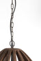 Light & Living Hanglamp Haranka - Mangohout - 47cm - Chocoladebruin