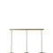 Light & Living Hanglamp Jaicey - Goud - 120x33x25cm - 3L - Modern - Hanglampen Eetkamer, Slaapkamer, Woonkamer