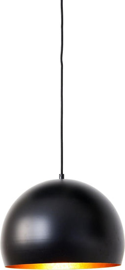 Light & Living Hanglamp Jaicey - Zwart/Goud - Ø33cm - Modern,Luxe - Hanglampen Eetkamer, Slaapkamer, Woonkamer