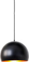 Light & Living Hanglamp Jaicey - Zwart/Goud - Ø33cm - Modern,Luxe - Hanglampen Eetkamer, Slaapkamer, Woonkamer