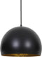Light & Living Hanglamp Jaicey - Zwart/Goud - Ø33cm - Modern,Luxe - Hanglampen Eetkamer, Slaapkamer, Woonkamer