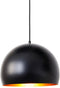 Light & Living Hanglamp Jaicey - Zwart/Goud - Ø33cm - Modern,Luxe - Hanglampen Eetkamer, Slaapkamer, Woonkamer