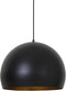 Light & Living Hanglamp Jaicey - Zwart - Ø45cm - Modern - Hanglampen Eetkamer, Slaapkamer, Woonkamer