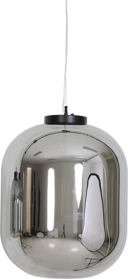 Light & Living Hanglamp Julia - Smoke Glas - Ø44cm - Modern - Hanglampen Eetkamer, Slaapkamer, Woonkamer
