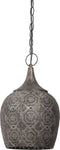 Light & Living Hanglamp Kadiri - Grijs - Ø23,5cm - Oosters - Hanglampen Eetkamer, Slaapkamer, Woonkamer