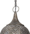 Light & Living Hanglamp Kadiri - Grijs - Ø23,5cm - Oosters - Hanglampen Eetkamer, Slaapkamer, Woonkamer
