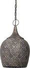 Light & Living Hanglamp Kadiri - Grijs - Ø23,5cm - Oosters - Hanglampen Eetkamer, Slaapkamer, Woonkamer