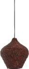 Light & Living Hanglamp Kalenga - Kralen - 28cm - Donkerbruin