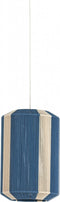 Light & Living Hanglamp Kozana - 30cm - Blauw/Crème