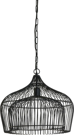 Light & Living Hanglamp Kristel - Zwart - Ø44cm - Modern - Hanglampen Eetkamer, Slaapkamer, Woonkamer