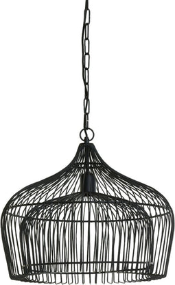 Light & Living Hanglamp Kristel - Zwart - Ø58cm - Modern - Hanglampen Eetkamer, Slaapkamer, Woonkamer