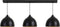 Light & Living Hanglamp Kylie - Zwart - 135x30x26cm - 3L - Modern - Hanglampen Eetkamer, Slaapkamer, Woonkamer