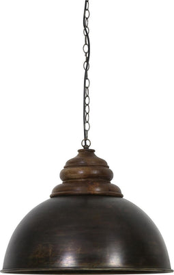 Light & Living Hanglamp Leia - Zwart - Ø52cm - Modern - Hanglampen Eetkamer, Slaapkamer, Woonkamer