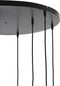 Light & Living Hanglamp Lekar - 9-Lamps - Antiek Brons/Smoke