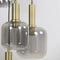 Light & Living Hanglamp Lekar - 9-Lamps - Antiek Brons/Smoke