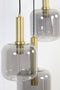 Light & Living Hanglamp Lekar - 9-Lamps - Antiek Brons/Smoke