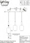 Light & Living Hanglamp Lekar - Antiek Brons - 100x22x32cm - 3L - Modern - Hanglampen Eetkamer, Slaapkamer, Woonkamer