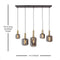 Light & Living Hanglamp Lekar - Antiek Brons - 5L 110x22x32cm - Modern - Hanglampen Eetkamer, Slaapkamer, Woonkamer