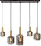 Light & Living Hanglamp Lekar - Antiek Brons - 5L 110x22x32cm - Modern - Hanglampen Eetkamer, Slaapkamer, Woonkamer
