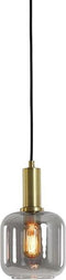 Light & Living Hanglamp Lekar - Ø16cm - Antiek Brons/Smoke