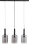 Light & Living Hanglamp Lekar - Smoke Glas - 100x22x32cm - 3L - Modern - Hanglampen Eetkamer, Slaapkamer, Woonkamer