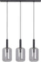 Light & Living Hanglamp Lekar - Smoke Glas - 100x22x32cm - 3L - Modern - Hanglampen Eetkamer, Slaapkamer, Woonkamer