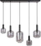Light & Living Hanglamp Lekar - Smoke Glas - 110x22x32cm - 5L - Modern - Hanglampen Eetkamer, Slaapkamer, Woonkamer