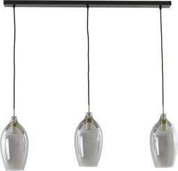 Light & Living Hanglamp Lukaro - 3-lamps - Smoke/Antiek Brons