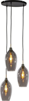 Light & Living Hanglamp Lukaro - 3-lamps - Smoke/Antiek Brons