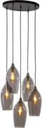 Light & Living Hanglamp Lukaro - 5-lamps - Smoke/Antiek Brons