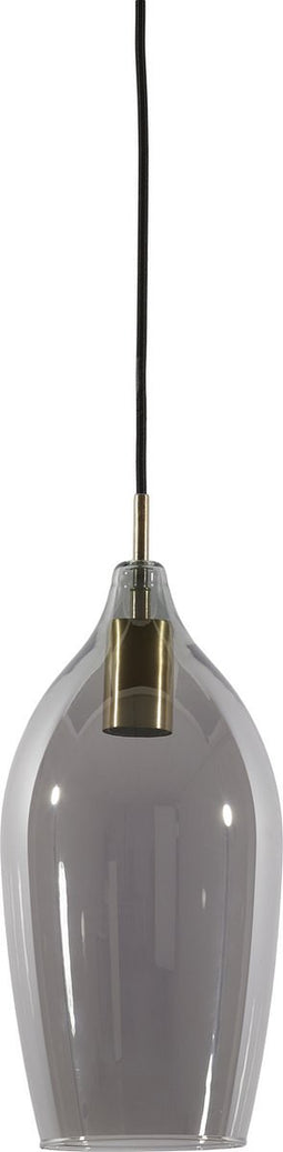 Light & Living Hanglamp Lukaro - Ø17cm - Smoke/Antiek Brons