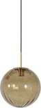 Light & Living Hanglamp Magdala - Bruin Glas - Ø30cm - Modern - Hanglampen Eetkamer, Slaapkamer, Woonkamer