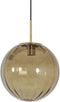 Light & Living Hanglamp Magdala - Bruin Glas - Ø30cm - Modern - Hanglampen Eetkamer, Slaapkamer, Woonkamer