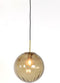 Light & Living Hanglamp Magdala - Bruin Glas - Ø30cm - Modern - Hanglampen Eetkamer, Slaapkamer, Woonkamer