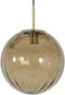 Light & Living Hanglamp Magdala - Bruin Glas - Ø30cm - Modern - Hanglampen Eetkamer, Slaapkamer, Woonkamer