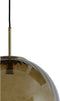 Light & Living Hanglamp Magdala - Bruin Glas - Ø40cm - Modern - Hanglampen Eetkamer, Slaapkamer, Woonkamer