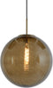 Light & Living Hanglamp Magdala - Bruin Glas - Ø40cm - Modern - Hanglampen Eetkamer, Slaapkamer, Woonkamer