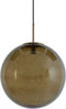 Light & Living Hanglamp Magdala - Bruin Glas - Ø40cm - Modern - Hanglampen Eetkamer, Slaapkamer, Woonkamer