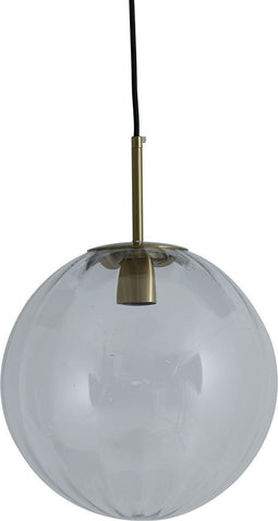 Light & Living Hanglamp Magdala - Smoke Glas - Ø40cm - Modern - Hanglampen Eetkamer, Slaapkamer, Woonkamer