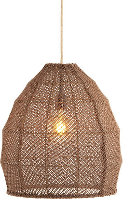 Light & Living Hanglamp Makassar - 42cm - Donkerbruin