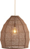 Light & Living Hanglamp Makassar - 42cm - Donkerbruin