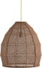 Light & Living Hanglamp Makassar - 42cm - Donkerbruin