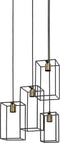 Light & Living Hanglamp Marley - Zwart - 35x32x57cm - 4L - Luxe - Hanglampen Eetkamer, Slaapkamer, Woonkamer