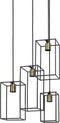 Light & Living Hanglamp Marley - Zwart - 35x32x57cm - 4L - Luxe - Hanglampen Eetkamer, Slaapkamer, Woonkamer