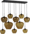 Light & Living Hanglamp Mayson - 10-Lamps - Bruin