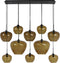 Light & Living Hanglamp Mayson - 10-Lamps - Bruin