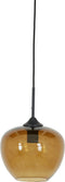 Light & Living Hanglamp Mayson - Bruin Glas - Ø23cm - Modern - Hanglampen Eetkamer, Slaapkamer, Woonkamer