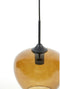 Light & Living Hanglamp Mayson - Bruin Glas - Ø23cm - Modern - Hanglampen Eetkamer, Slaapkamer, Woonkamer